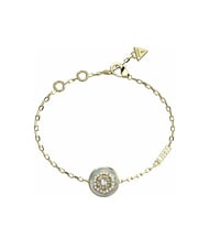 GUESS LA FLEUR Bracelet with flower medallion yellow gold - Bracelets - 1