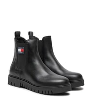 TOMMY HILFIGER TH JEANS Leather ankle boots - Women&rsquo;s shoes