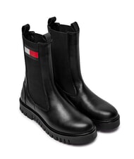 TOMMY HILFIGER TH JEANS Leather ankle boots black - Women&rsquo;s shoes - 1