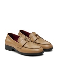 TOMMY HILFIGER THE LEATHER CLASSIC Women's leather loafers - Women&rsquo;s shoes