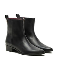 TOMMY HILFIGER TH  Leather ankle boots - Women&rsquo;s shoes