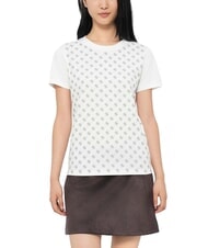 GUESS ALLOVER Cotton T-Shirt - T-shirt