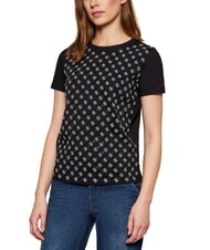 GUESS ALLOVER Cotton T-Shirt - T-shirt