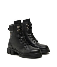TOMMY HILFIGER LACE -UP BIKE Lace-up leather boots black - Women&rsquo;s shoes - 1