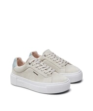 CALVIN KLEIN FLATFORM CUP LACE UP Suede leather sneakers - Women&rsquo;s shoes