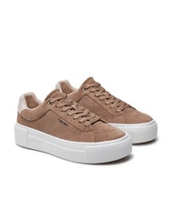 CALVIN KLEIN FLATFORM CUP LACE UP Suede leather sneakers - Women&rsquo;s shoes
