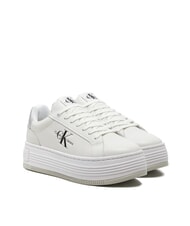 CALVIN KLEIN BOLD LOW LACE Leather platform sneakers - Women&rsquo;s shoes