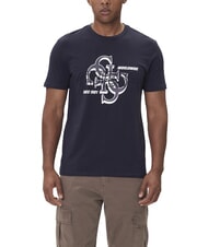 GUESS DROP SHADOW Short-sleeved T-shirt with 4G print - T-shirt