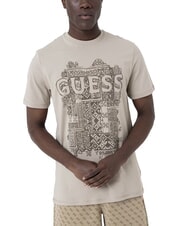 GUESS FLOCK Regular fit short sleeve t-shirt - T-shirt