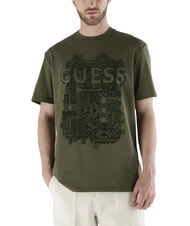 GUESS FLOCK Regular fit short sleeve t-shirt - T-shirt
