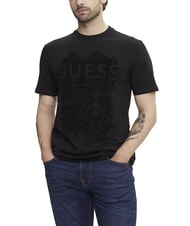 GUESS FLOCK Regular fit short sleeve t-shirt - T-shirt