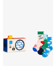 HAPPY SOCKS KIDS CAMERA Gift Box 3 pairs of socks - Unisex Socks