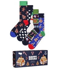 HAPPY SOCKS HOLIDAY GINGERBREAD Gift Box 4 pairs of socks - Men's Socks