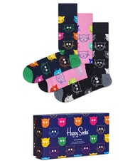 HAPPY SOCKS BLACK AND WHITE Gift set of 3 pairs of socks - Women's Socks