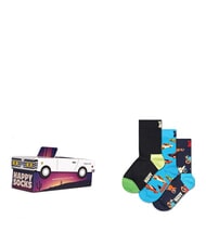 HAPPY SOCKS KIDS CAR Gift Box 3 pairs of socks light blue - Unisex Socks - 1