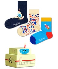 HAPPY SOCKS KIDS ASTRONAUT Gift Set 3 Pairs of Socks - Unisex Socks