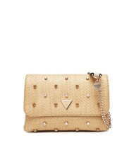 GUESS GIULLY 2 Convertible raffia bag with flap lalie beauty natural - Women&rsquo;s Bags - 1