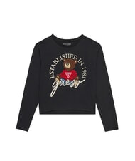 GUESS KIDS Long-sleeved T-shirt with teddy bear - Child T-shirt