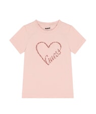 GUESS KIDS MINI ME Cotton T-shirt with sequins - Child T-shirt