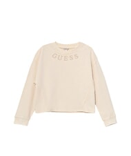 GUESS KIDS Girls' crewneck sweatshirt with logo embroidery - Baby Sweatshirt