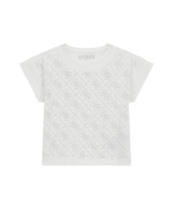 GUESS KIDS Short-sleeved T-shirt with rhinestone logo - Child T-shirt