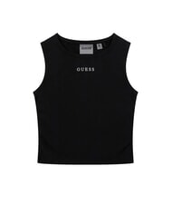 GUESS KIDS MINI ME Girls' tank top with logo print jetbla - Child T-shirt - 1