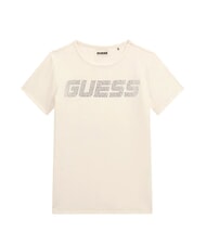 GUESS KIDS MINI ME Girls' short-sleeved T-shirt with rhinestones - Child T-shirt