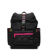 GUESS GIRLS PADDED Quilted backpack with colored logos jetbla - Women&rsquo;s Bags - 1