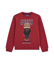 GUESS KIDS Baby's crewneck sweatshirt with teddy bear print - Baby Sweatshirt
