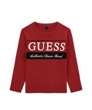 GUESS KIDS Children's crew neck sweater chili red - Children's Sweaters - 1