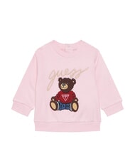 GUESS ACTIVE Girls' crewneck sweatshirt cotton candy pink - Baby Sweatshirt - 1