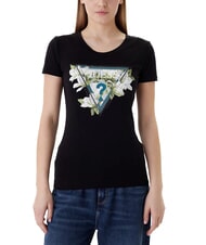 GUESS CAMELIA TRIANGLE Short-sleeved T-shirt with print and applications - T-shirt