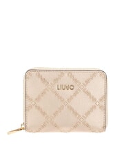 LIUJO HALONA Small Zip Around Wallet Light / Gold - Women&rsquo;s Wallets - 1