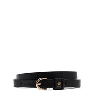 TOMMY HILFIGER TH LOGO Women's thin leather belt - Belts