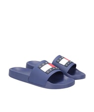 TOMMY HILFIGER FLAG POOL Women's slippers velvet blue - Women&rsquo;s shoes - 1