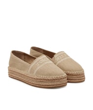 TOMMY HILFIGER TH Platform espadrilles in canvas horseradish - Women&rsquo;s shoes - 1