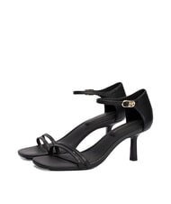 TOMMY HILFIGER TH High leather sandals with strap - Women&rsquo;s shoes