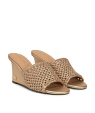 TOMMY HILFIGER TH High metallic crochet sandals - Women&rsquo;s shoes