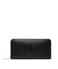 CALVIN KLEIN BOLD MONOGRAM Zip Around Wallet on black - Women&rsquo;s Wallets - 1