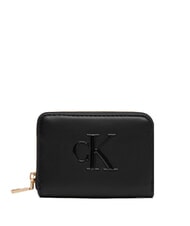 CALVIN KLEIN BOLD MONOGRAM Small Wallet on black - Women&rsquo;s Wallets - 1