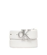 CALVIN KLEIN CK HARDWARE Leather belt - Belts