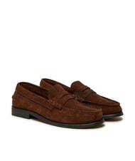 TOMMY HILFIGER CLASSIC HILFIGER Suede leather loafers legacy brown - Men&rsquo;s shoes - 1