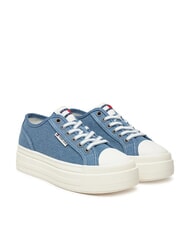 TOMMY HILFIGER TJW FOXING Canvas platform sneakers denim - Women&rsquo;s shoes - 1