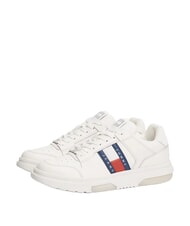 TOMMY HILFIGER BROOKLYN ESSENTIAL Women's leather sneakers ecru - Women&rsquo;s shoes - 1