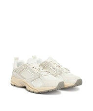 TOMMY HILFIGER ARCHIVE '97 Leather and fabric runner sneakers ivory - Women&rsquo;s shoes - 1