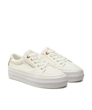 TOMMY HILFIGER ESSENTIAL Canvas platform sneakers ecru - Women&rsquo;s shoes - 1