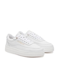 TOMMY HILFIGER MODERN COURT Leather platform sneakers white - Women&rsquo;s shoes - 1