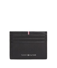 TOMMY HILFIGER TH CORP Flat leather card holder black - Men&rsquo;s Wallets - 1
