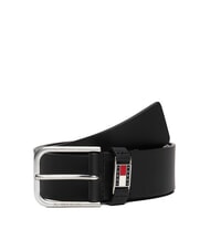 TOMMY HILFIGER TJ SCANTON Leather belt black - Belts - 1