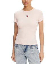 TOMMY HILFIGER TH JEANS Ribbed short-sleeved T-shirt - T-shirt